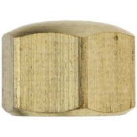 DIN 917 Sechskant-Hutmutter, niedr. Form, M 20, Messing blank