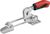 6848HS-4 Verschlussspanner horizontal mit rotem Handgriff und Sicherheitsverrieg