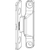 Produktbild zu MACO Anpressverschluss, Flügel- und Rahmenteil Holz, silber (52389)