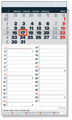 Calendrier mois Memo-Manager, 4 langues, 2025