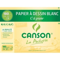 CANSON - 27106 - POCHETTE DE 10 FEUILLES DE PAPIER DESSIN - 180 G - A3 200027106