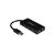 STARTECH.COM HUB USB 3.0 DE ALUMINIO CON CABLE - CONCENTRADOR DE 3 PUERTOS USB CON ADAPTADOR DE RED ETHERNET GIGABIT