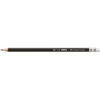 FABER-CASTELL Bleistift 1112 mit Gummitip HB 12er