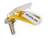DURABLE Schlüsselanhänger KEY CLIP, farbig sortiert