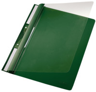 Einhängehefter Universal, A4, 2 kurze Beschriftungsfenster, PVC, grün