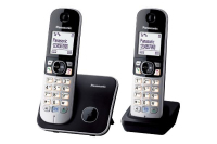 Panasonic KX-TG6812 DECT telefon Hívóazonosító Fekete, Ezüst