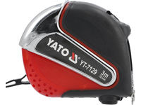 Yato YT-7129 taśma miernicza 3 m Kopolimer akrylonitrylo-butadieno-styrenowy (ABS), Guma Czarny, Czerwony, Stal nierdzewna