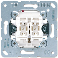 JUNG 535 U interruptor eléctrico Interruptor pulsador 1P Metálico, Blanco