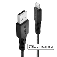 Lindy 3m Reinforced USB Type A to Lightning Charge and Sync Cable