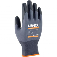 Uvex 60028 Fabrik-Handschuhe Anthrazit, Grau Elastan, Polyamid