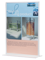 Q-CONNECT KF04175 asztali és információs tábla Jelzőtartó A5 Műanyag Átlátszó