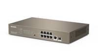 Tenda TEG5310P-8-150W hálózati kapcsoló Vezérelt L3 Gigabit Ethernet (10/100/1000) Ethernet-áramellátás (PoE) támogatása 1U Szürke