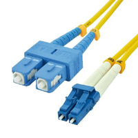 MCL FOS2/SCLC-1M câble de fibre optique SC LC OS2 Jaune