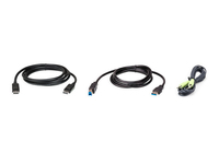 ATEN 2L-7D02UDPX3 toetsenbord-video-muis (kvm) kabel Zwart 1,8 m