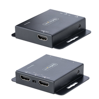 StarTech.com EXTEND-HDMI-4K40C6P1 audió/videó jeltovábbító AV adó- és vevőegység Fekete
