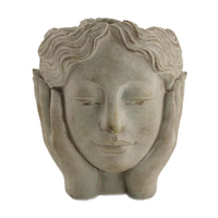 DecoFinder 600-50324-262 Dekorative Statue & Figur Grau Zement