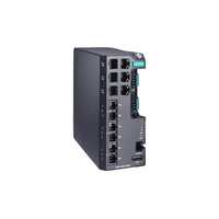 Moxa EDS-4009-3MSC-LV-T hálózati kapcsoló Vezérelt L2 Fast Ethernet (10/100) Fekete, Zöld