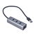 i-tec Metal U3HUBMETAL403 hálózati csatlakozó USB 3.2 Gen 1 (3.1 Gen 1) Type-A 5000 Mbit/s Szürke