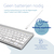 R-Go Tools Ergonomisch toetsenbord R-Go Compact Break, compact toetsenbord met pauzesoftware, QWERTY (NORDIC), Bluetooth, wit