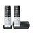 Gigaset COMFORT 500A duo Analóg/vezeték nélküli telefon Hívóazonosító Fekete, Ezüst