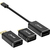 InLine 64109B video kabel adapter 0,1 m Zwart