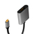 LogiLink CUA0102 changeur de genre de câble USB 3.2 Gen1 Type-C DisplayPort Noir