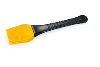 Backpinsel mit Silikonborsten in der Farbe gelb/schwarz, Kunststoff Länge: 18