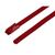 RS PRO Edelstahl mit Polyesterbeschichtung Kabelbinder Mit Kugelverschluss Rot 4,6 mm x 150mm, 100 Stück