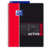 Oxford Studium A4+ Polypropylen doppelspiralgebundenes Activebook, 5 mm kariert, 80 Blatt, sortierte Farben, SCRIBZEE® kompatibel