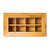 Relaxdays Teebox mit 6 Fächern, Bambus, Teebeutel Aufbewahrung, Teekiste mit Sichtfenster, HBT: 9 x 22 x 16 cm, natur