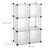 Regalsystem in Transparent - (B)66 x (H)98 x (T)32 cm 10024514_50