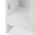 Relaxdays Toilettenpapierhalter stehend, Badezimmeregal HBT 75,5 x 18,5 x 18,5 cm, MDF & Bambus, WC Papier Schrank, weiß