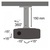SBOX PM-18 Mennyezeti projektor tartó konzol, forgatható, dönthető, max. 13.5 kg