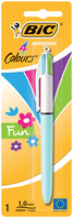 4-Farb-Druckkugelschreiber BIC® 4 Colours® Fun, 0,4 mm, Blister à 1 Stück