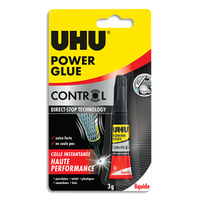 UHU POWER GLUE liquide tube 3g CONTROL