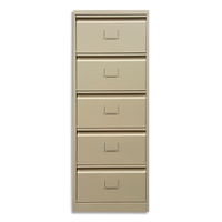 MT INTERNATIONAL Colonne à clapets 5 cases Beige, monobloc en tôle galvanisée L43 x H105 x P31,5 cm