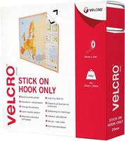 Velcro Hook Only 20mmx10m White