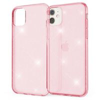NALIA Glitter Cover compatible with iPhone 11 Case, Protective Sparkly Diamond See Through Silicone Gel Bumper, Slim Bling Shockproof Rugged Mobile Protector Rubber Soft Skin Pink