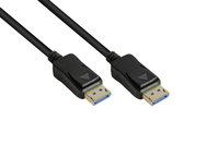 DisplayPort 2.0 Kabel, 54 Gbit/s, UHBR 13.5, 4K @240Hz / 8K @60Hz, Kupferleiter, schwarz, 3m, Good C