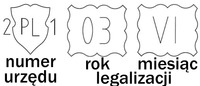 Naklejka legalizacyjna