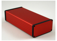 Aluminium Gehäuse, (L x B x H) 220 x 103 x 53 mm, rot, IP54, 1455N2201RD