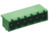 Stiftleiste, 2-polig, RM 5.08 mm, abgewinkelt, grün, ME 030-50802