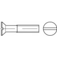 TOOLCRAFT TO-5450208 süllyesztett fejű csavar M5 35 mm egyeneshornyú DIN 963 sárgaréz 200 db