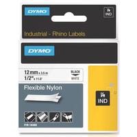 Dymo Rhino Industrial Nylon Tape 12mmx4m White 18488