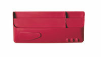 Bi-Office Magnetic Whiteboard Smart Accessory Box Red