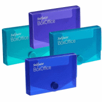 Visitenkartenbox BxLxH 15x90x60mm electra farbig sortiert