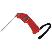 Hygiplas Easytemp Thermometer in Red - Fold-Away Probe -50�C to 300�C