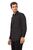 Chef Works Unisex Dress Shirt in Black - Polycotton with Long Sleeves - M