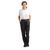 Whites Southside Chefs Utility Trousers with Elasticated Waist in Black - XXL