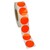 Markierungspunkte Ø 50 mm, orange, 1.000 runde Etiketten auf 1 Rolle/n, 3 Zoll (76,2 mm) Kern, Folienpunkte permanent, Verschlussetiketten